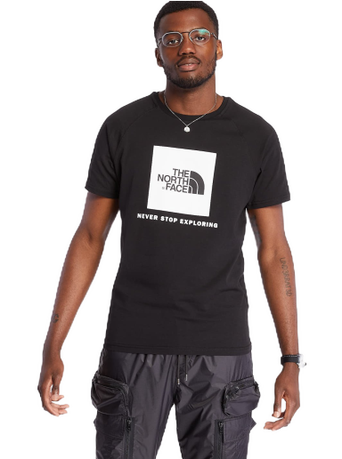 T-shirt The North Face Raglan Red Box Tee Svart | NF0A3BQOKY41