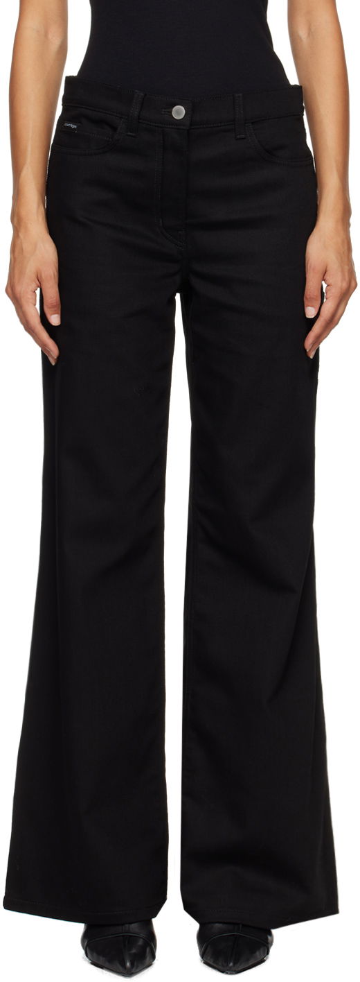 Byxor Courrèges Courrèges Hammer Baggy Jeans Svart | VESDPA253DE0020