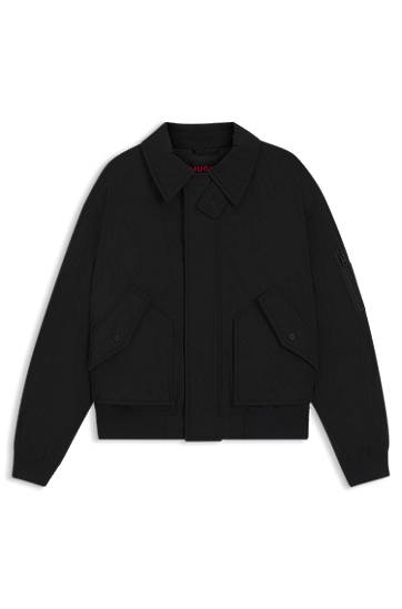 Bomberjacka BOSS Water-Repellent Padded Jacket Svart | 50546200