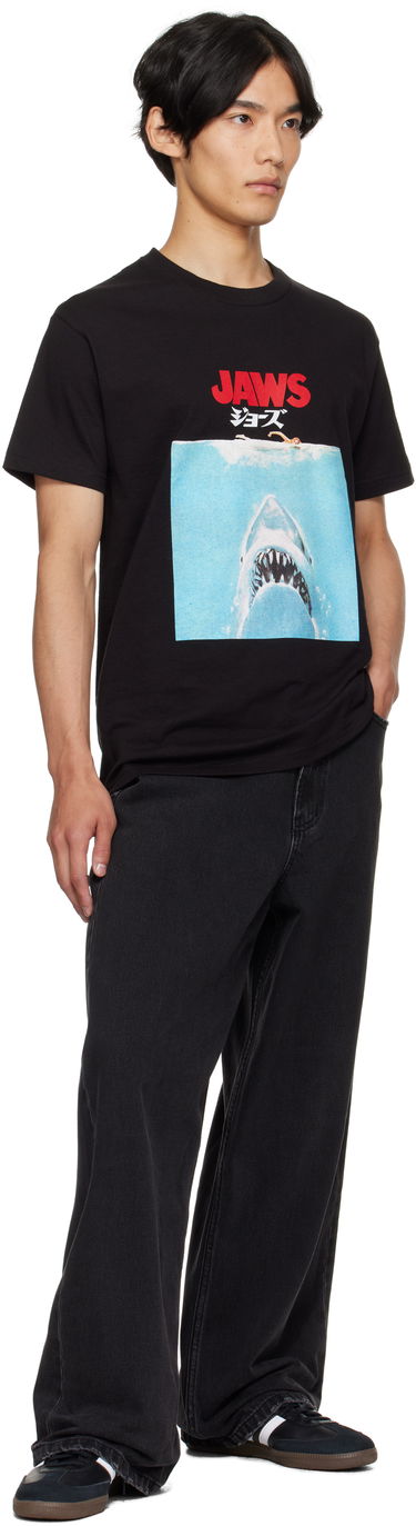T-shirt WACKO MARIA WACKO MARIA 'Jaws' Graphic Crew Neck T-Shirt Svart | JAWS-WM-TEE01, 3