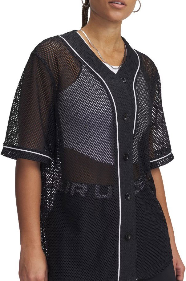 Jersey Under Armour Under Armour Sportstyle Mesh Baseball Jersey Svart | 1389637-001