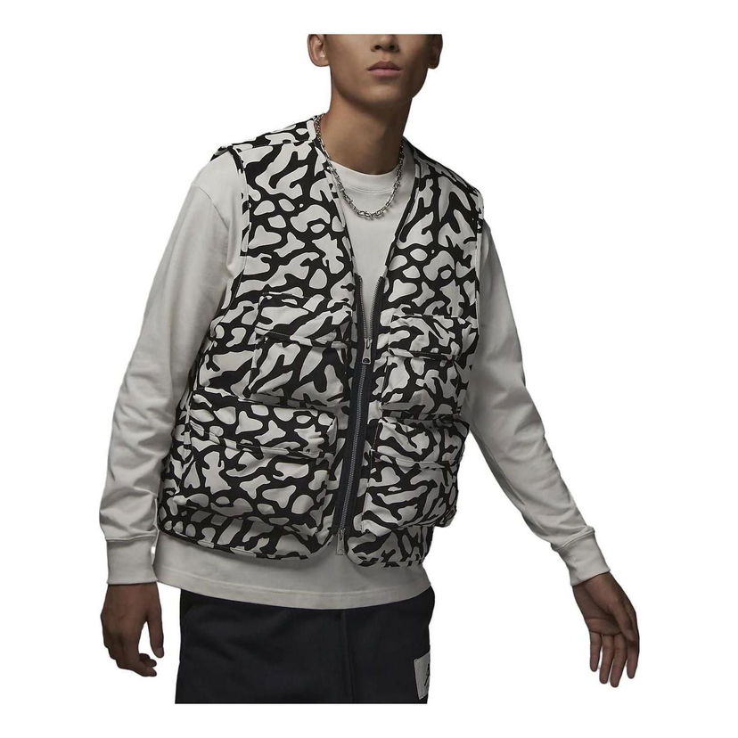 Väst Jordan Jordan Flight Heritage Print Vest Vit | DX9731-030
