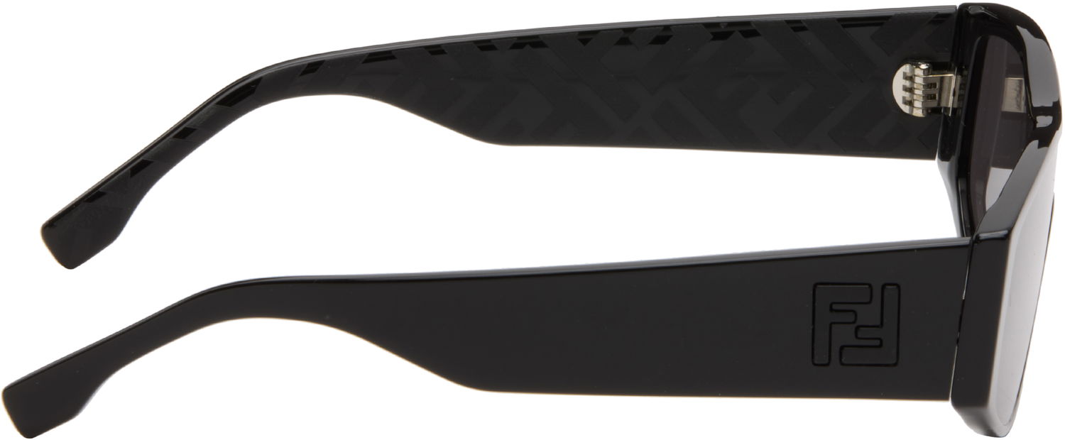 Solglasögon FENDI 'FF' Squared Sunglasses Svart | FE40167IM0001A 840126860108, 1