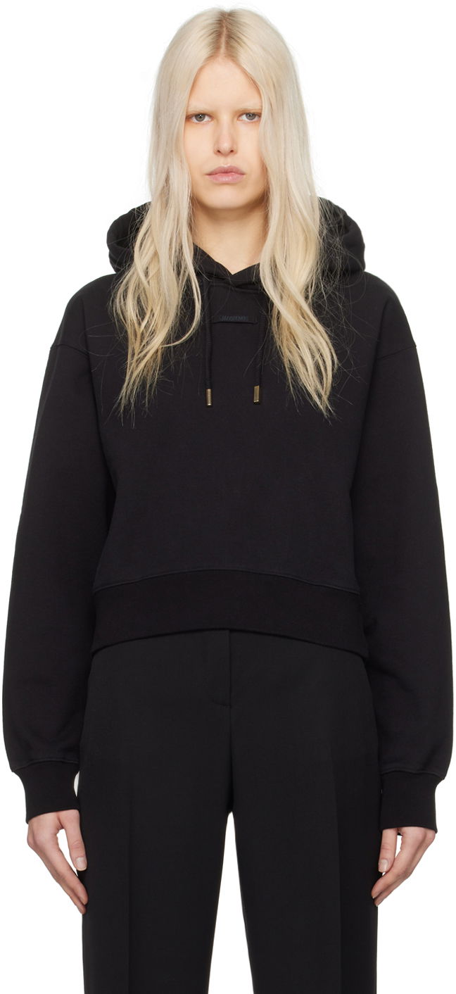 Sweatshirt Jacquemus Les Classiques 'Le Hoodie Gros Grain' Svart | 24E241JS162-2341
