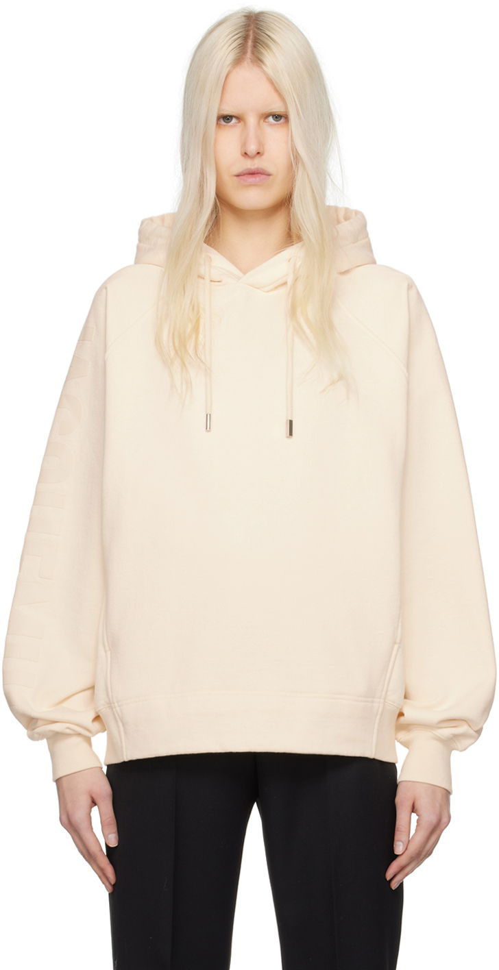 Sweatshirt Jacquemus Off-White Les Classiques 'Le Hoodie Typo' Beige | 24E245JS234-2341