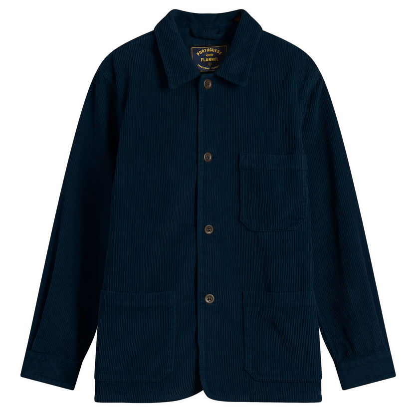 Jacka Portuguese Flannel Corduroy Chore Jacket Mörkblå | AW25047-NVY