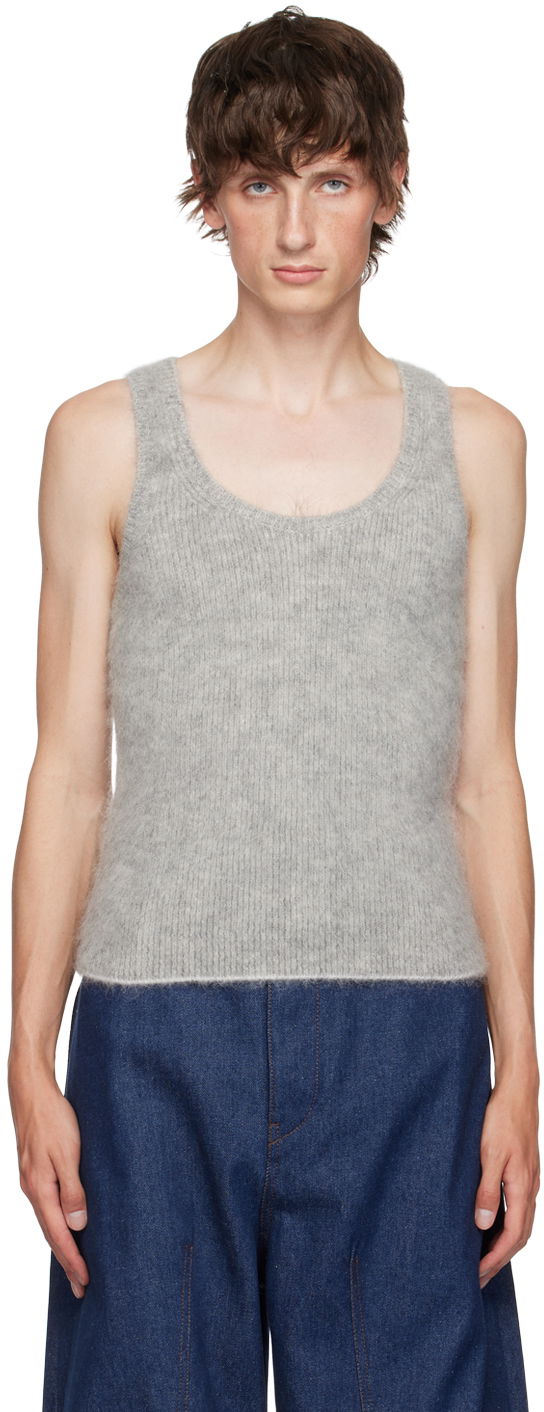 Linne Jacquemus Gray La Casa 'Le débardeur Pitatto' Tank Top Grå | 24H246KN502-2317