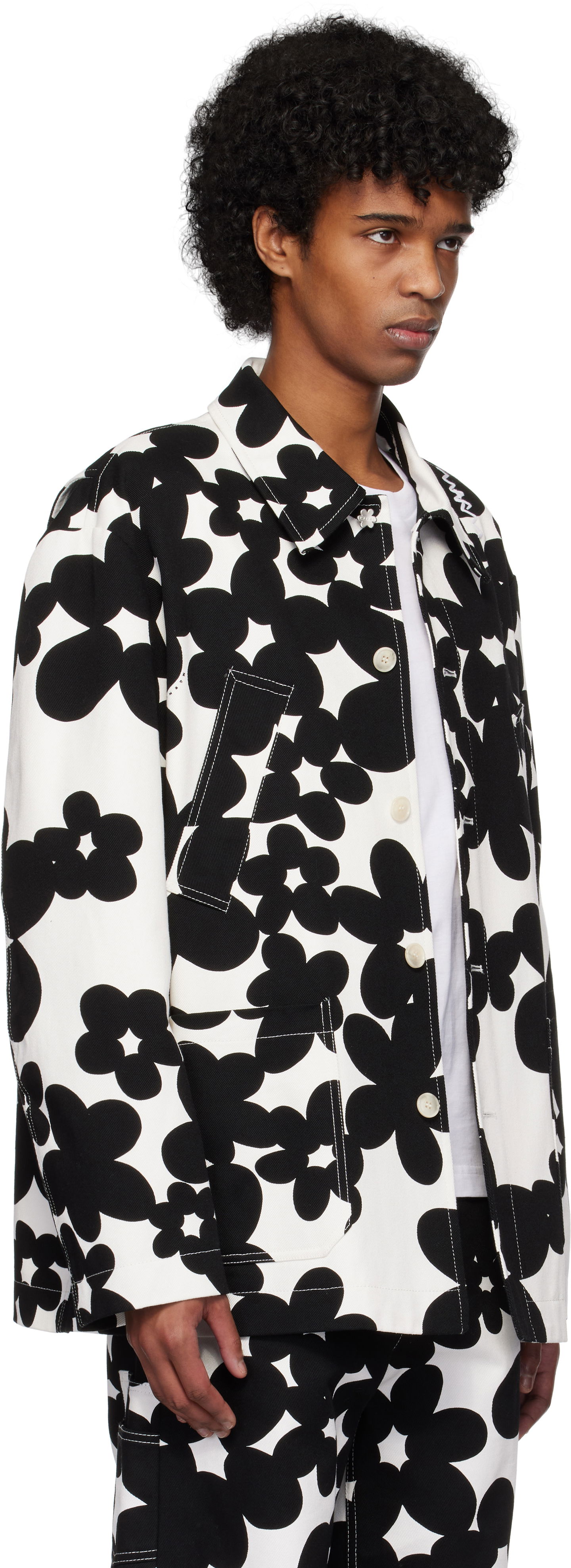 Jacka Marni Marni Dillies Print Jacket Vit | GUMU0131SU UTC462, 1