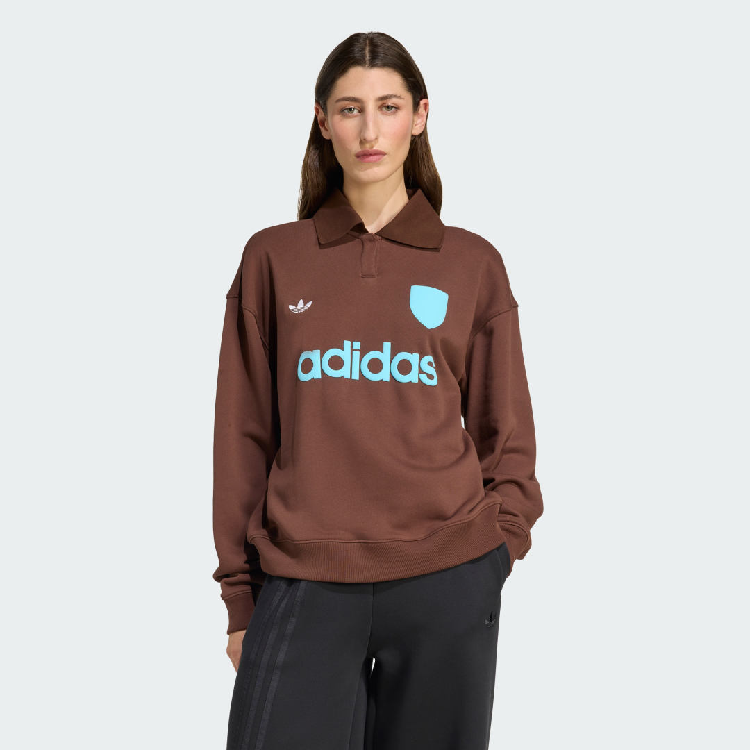 Sweatshirt adidas Performance Football Polo Graphic Sweatshirt Brun | JZ0879, 0