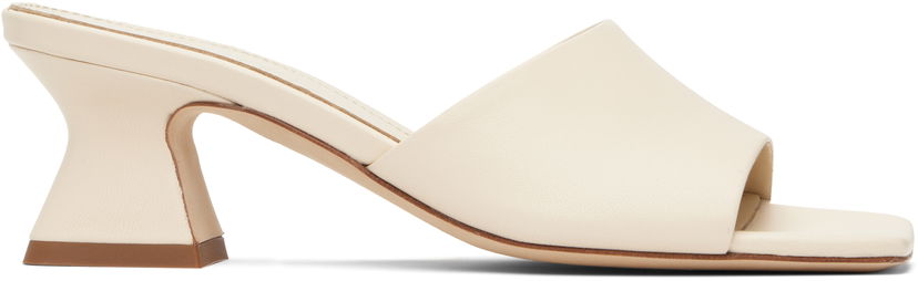 Tillbehör Aeyde Aeyde Ale Leather Mules Vit | A11-HS-ARCS45TB142-SS25-100-007