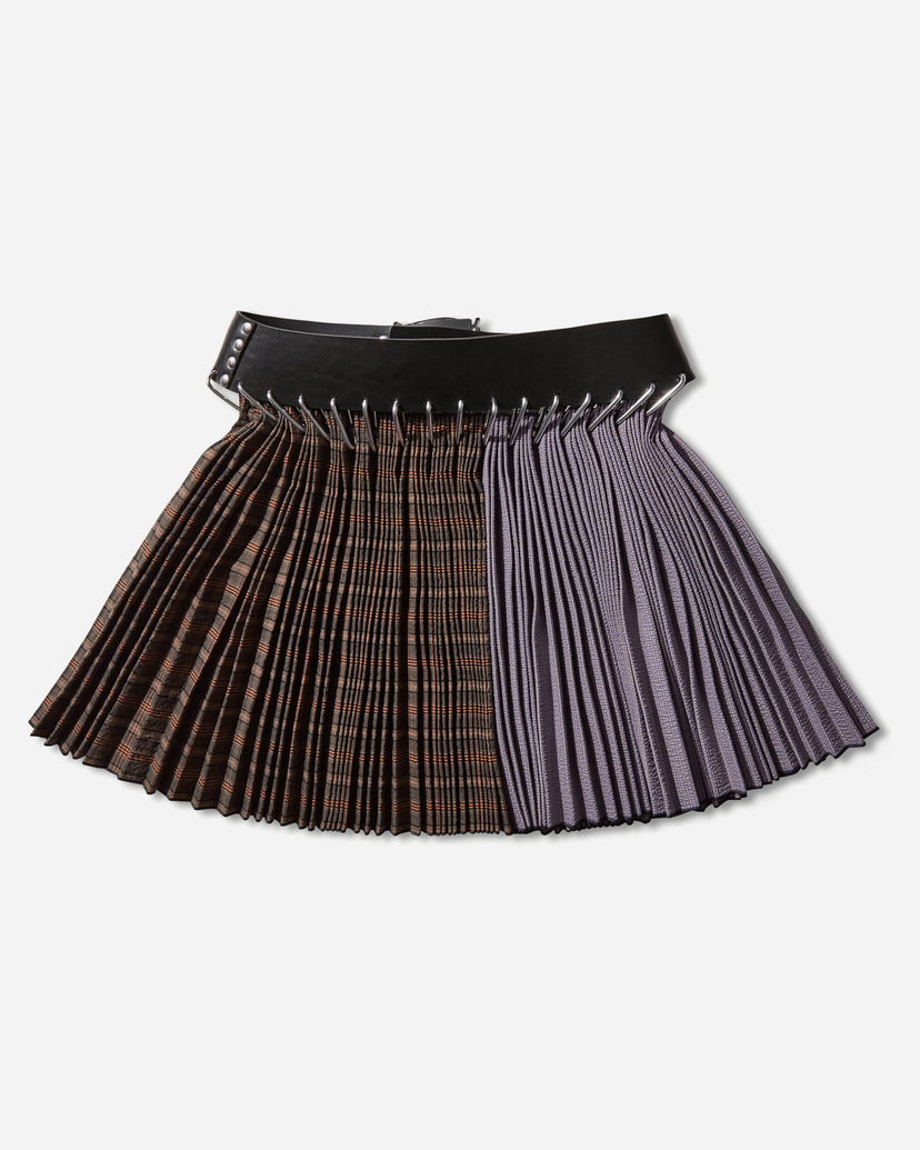Kjol Chopova Lowena Cotton Mini Carabiner Skirt Flerfärgad | 3343 PRPLBRWN