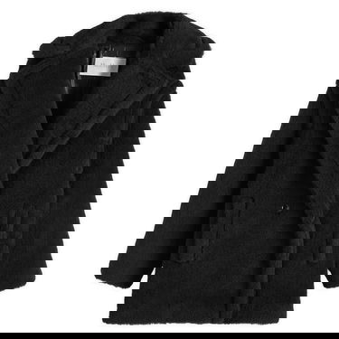 Rockar Max Mara Max Mara Women's Fuxia Oversized Fluffy Coat Svart | 2511081041600-Black, 0