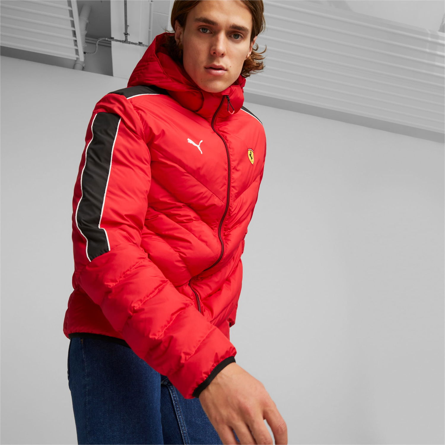 Jacka Puma Scuderia Ferrari Race MT7 EcoLite Jacket Röd | 535825_02, 1