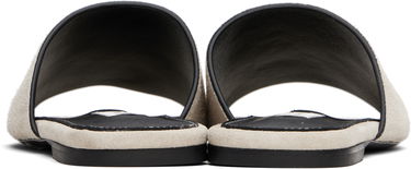 Skovård TOTEME TOTEME Velour-Leather Bandeau Sandals Svart | 253-WAS0244-LE0004, 4