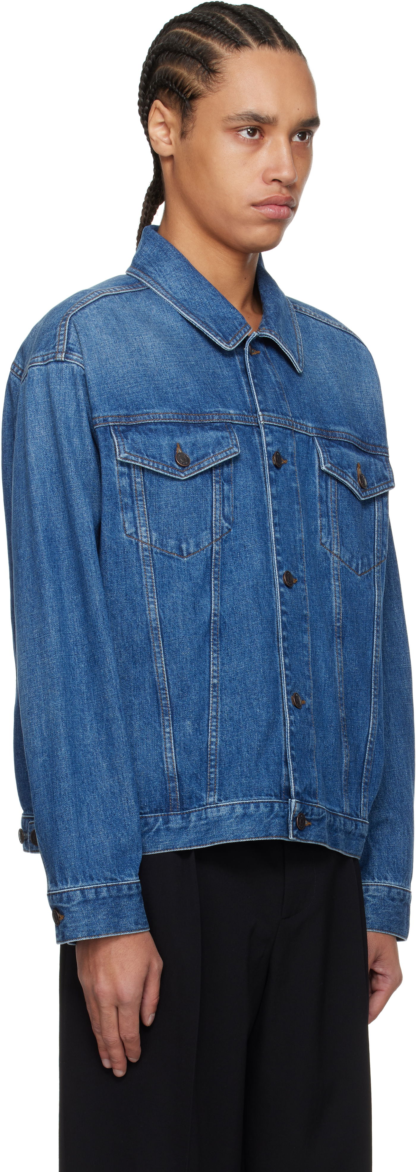 Jacka The Row The Row Seb Denim Jacket Blå | 906-W3809, 1