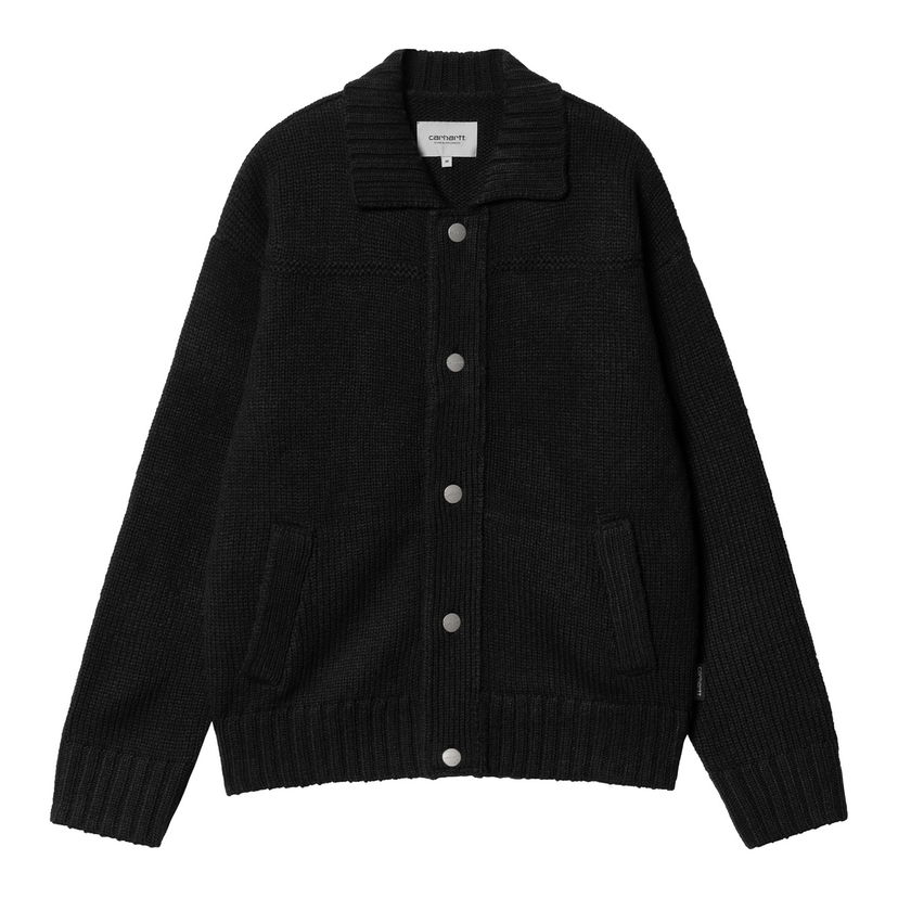 Sweater Carhartt WIP Knitted Cardigan with Pockets Svart | I034495_9