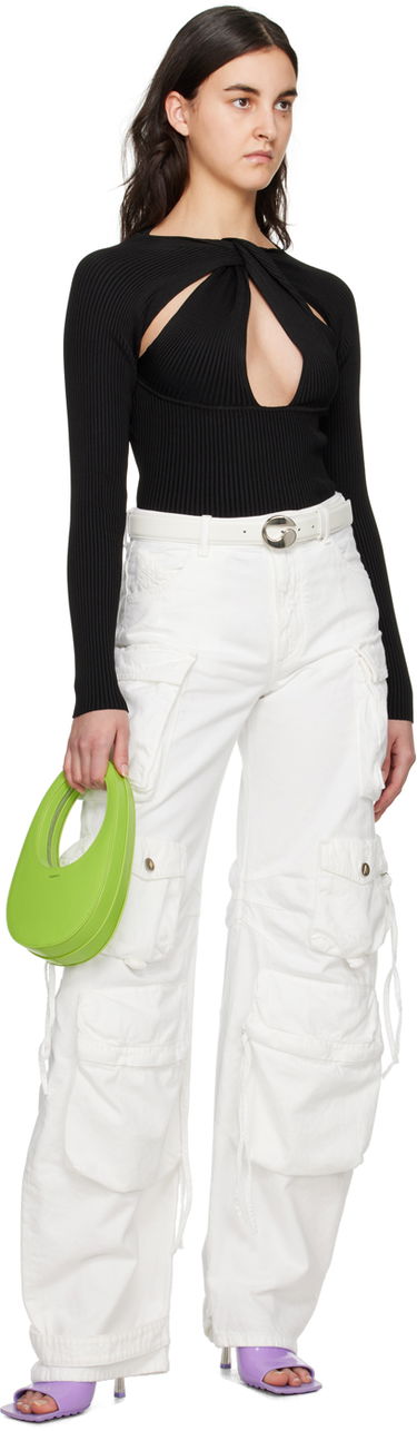 Kropp Coperni Coperni Twisted Cutout Long Sleeve Top Svart | COPML38600, 4