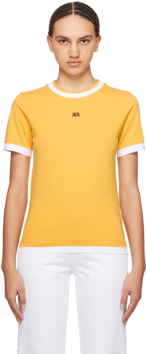 T-shirt Wales Bonner Horizon T-Shirt Gul | WS24JE05-JE01-300