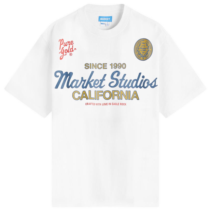 T-shirt MARKET Pure Gold T-Shirt Vit | 399002179-WHT