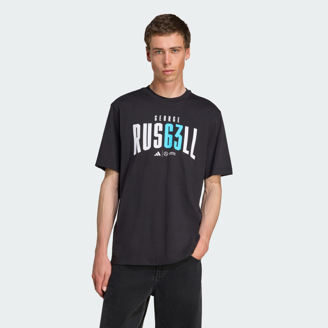 T-shirt adidas Performance Mercedes-AMG Petronas Formula One Team George Russell T-Shirt Svart | JZ8905, 0