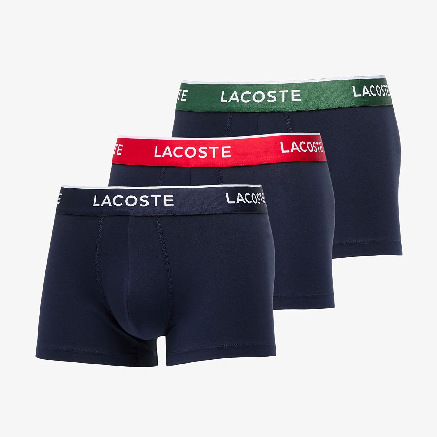 Boxare Lacoste Lacoste Men's Trunk Underwear - 3-Pack Mörkblå | 5H1297 HY0, 0