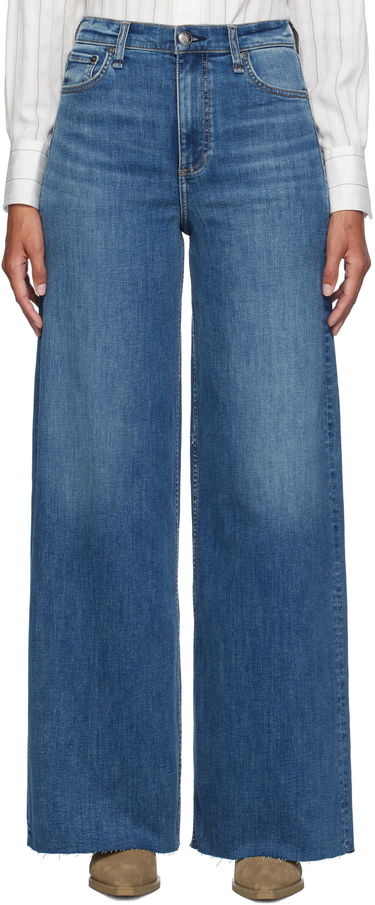 Jeans rag & bone Rag & Bone Flexi Sofie Wide-Leg Jeans Blå | WDD24F2952FUWI, 0