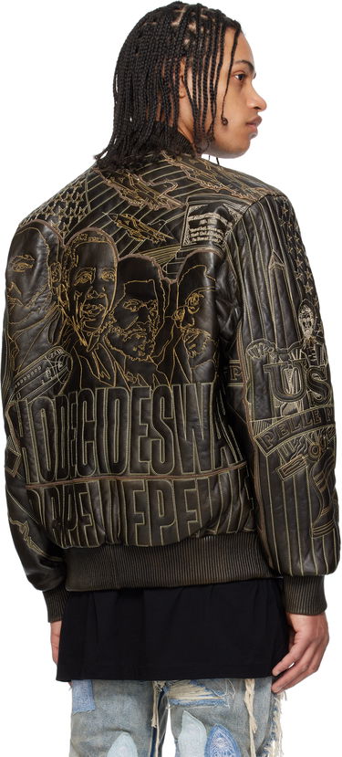 Bomberjacka Who Decides War Who Decides War Pelle Pelle Edition Monument Leather Jacket Brun | 1131480017SS25, 2