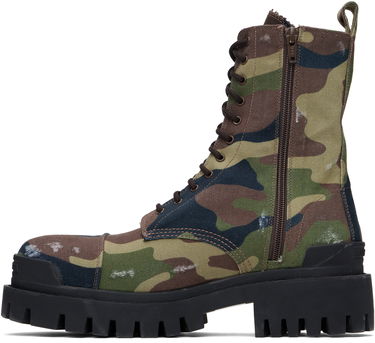 Sneakers och skor Balenciaga Camouflage Canvas Boots Grön | 786135W2EU21028, 2