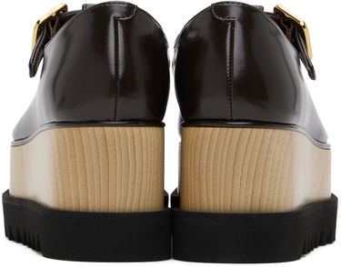 Sneakers och skor Stella McCartney Sneak-Elyse T-Bar Platform Loafers Brun | 810448AP0350, 1
