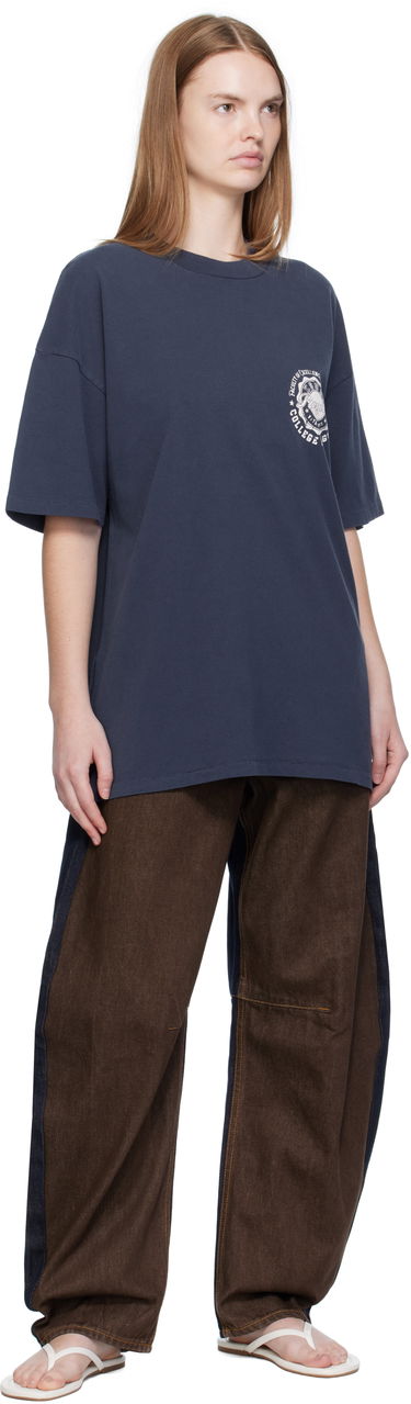 T-shirt Ksubi Ksubi Stacks Boyfriend T-Shirt Mörkblå | WFA25TE017, 3