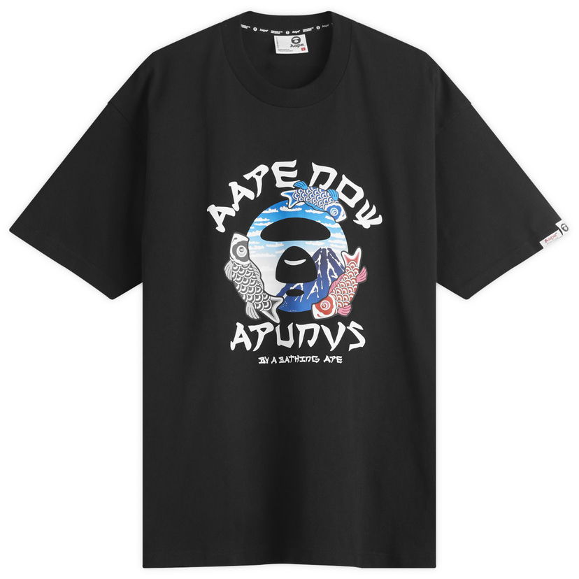 T-shirt AAPE by A Bathing Ape AAPE Japan Graphic T-Shirt, Size Large Svart | AAPTEM1637XX-BLK