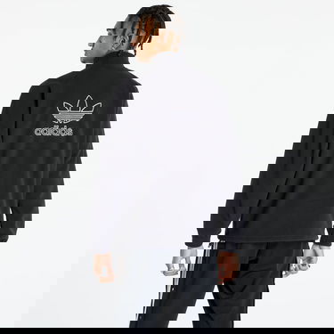 Sweatshirt adidas Originals Trefoil Teddy Fleece Jacket Svart | HK7295, 3