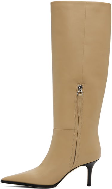 Rockar Aeyde Aeyde Tula Leather Tall Boots Beige | A11-KB-TULP75ST95-FW24-957-065, 2