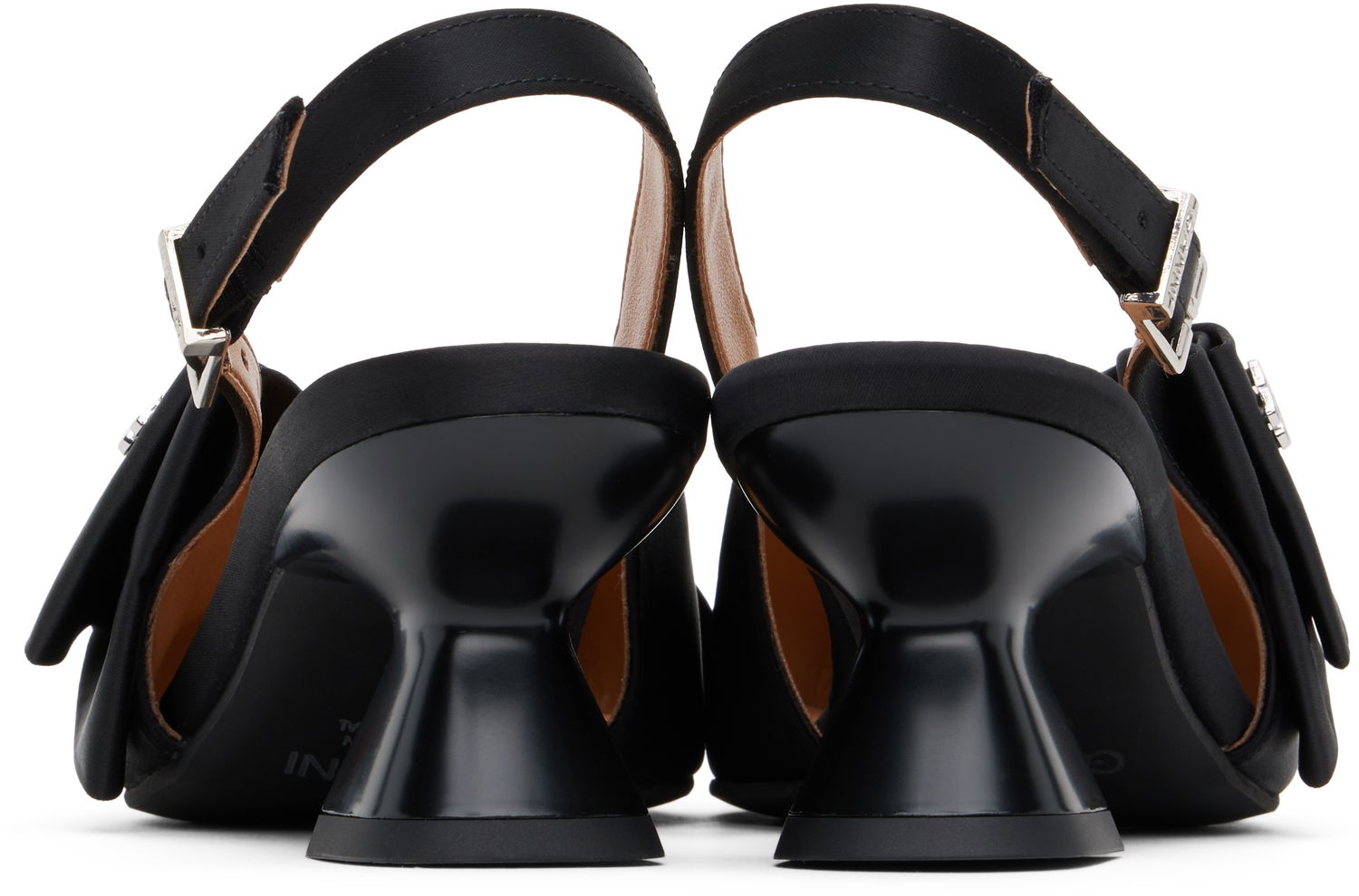 Sneakers och skor GANNI GANNI Bow Kitten Heel Pumps Svart | S2848, 1