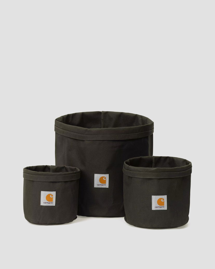 Heminredning Carhartt WIP Canvas Storage Basket Set Grön | I032014-49.XX