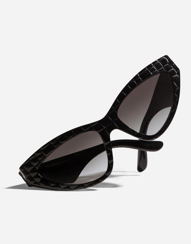 Solglasögon Dolce & Gabbana Dolce & Gabbana Crossed Texture Sunglasses New Arrivals Svart | VG443BVP88G9V000, 3