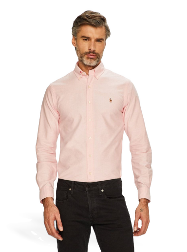 Skjorta Polo by Ralph Lauren Slim Oxford Shirt Rosa | 710549084008