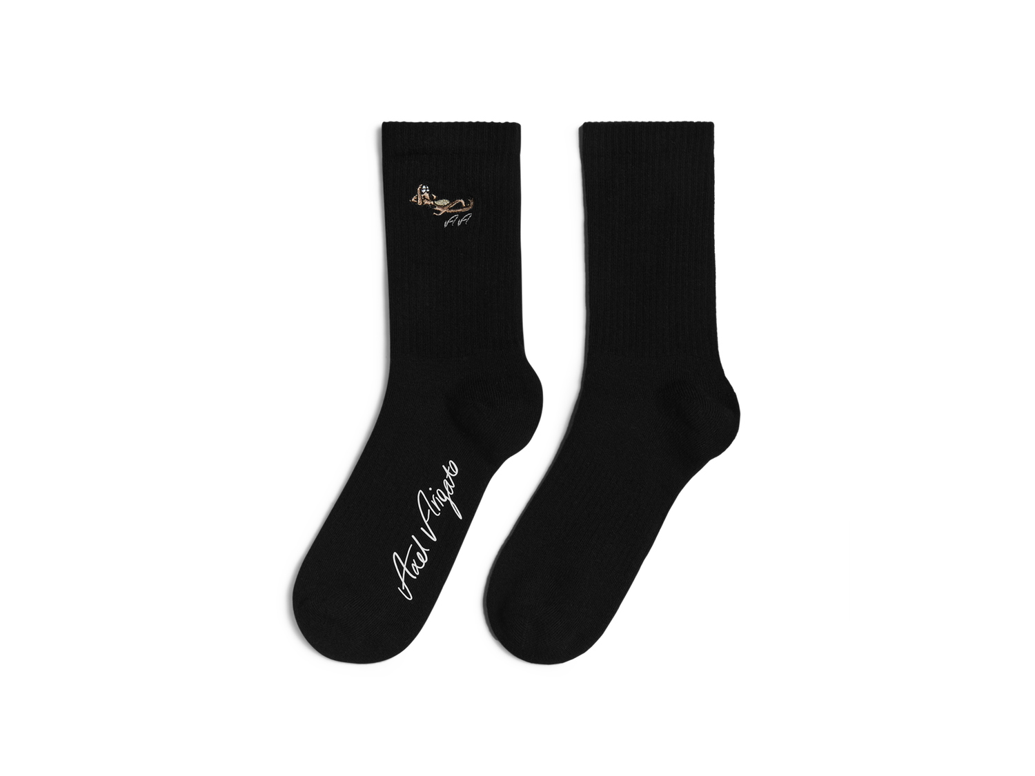 Strumpor AXEL ARIGATO Wes Embroidered Socks Svart | X2245002, 0