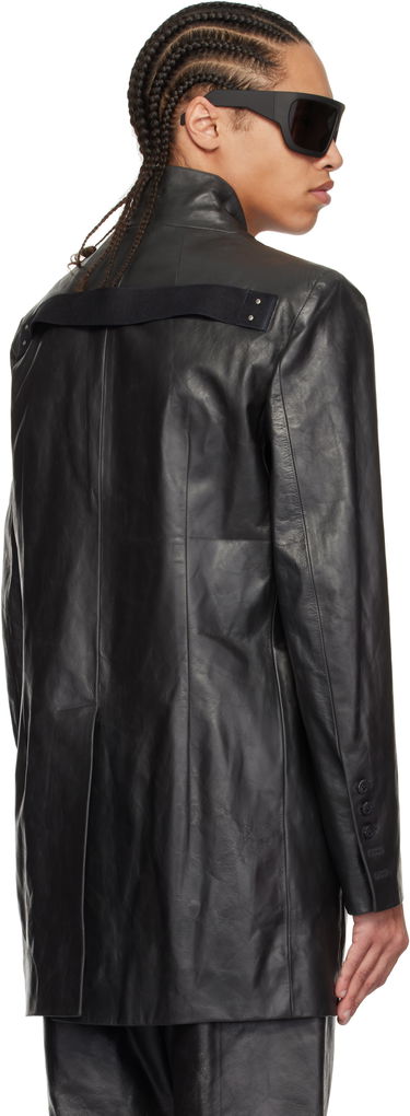 Jacka Rick Owens Rick Owens Hollywood Lido Leather Jacket Svart | RU01E5753 LTP, 2