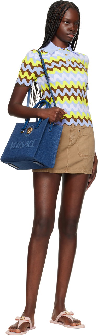 Badkläder Versace Versace Gianni Ribbon Flip-Flops Rosa | 1018789_1A10983_1PT2V, 4