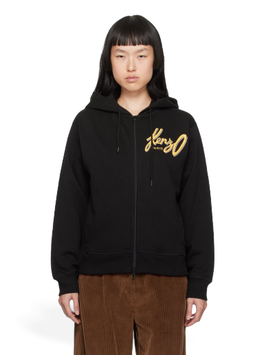 Sweatshirt KENZO Paris Graphic Svart | FD62SW0784MF