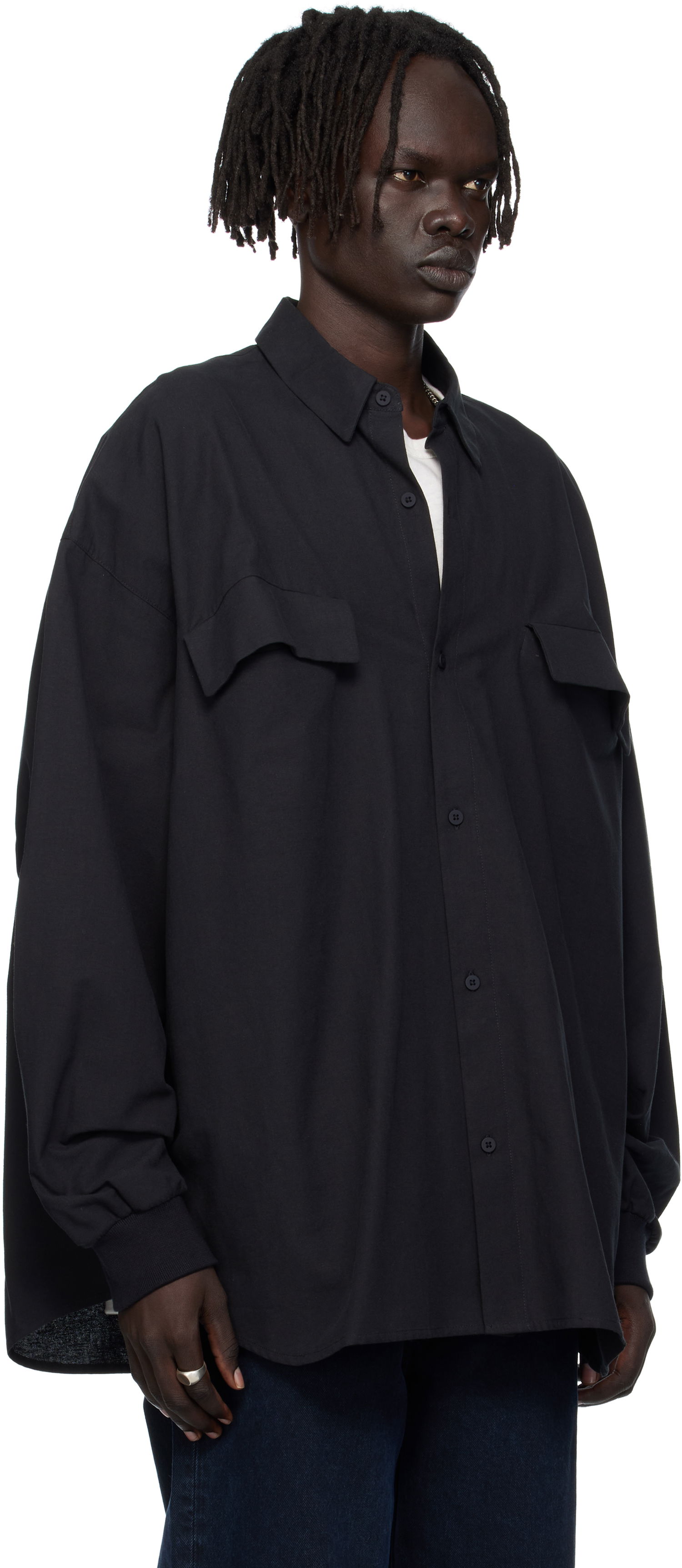 Skjorta Fear of God Fear of God ESSENTIALS Oxford Shirt Svart | 186SP254420F, 1