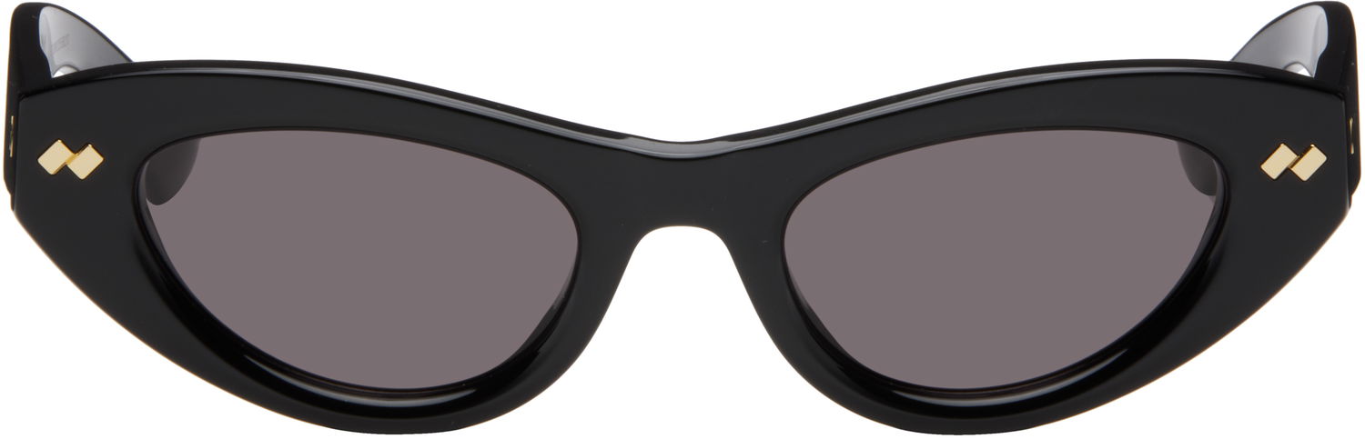 Solglasögon Bottega Veneta Bottega Veneta Bold Ribbon Stud Cat Eye Sunglasses Svart | BV1350S-001, 0