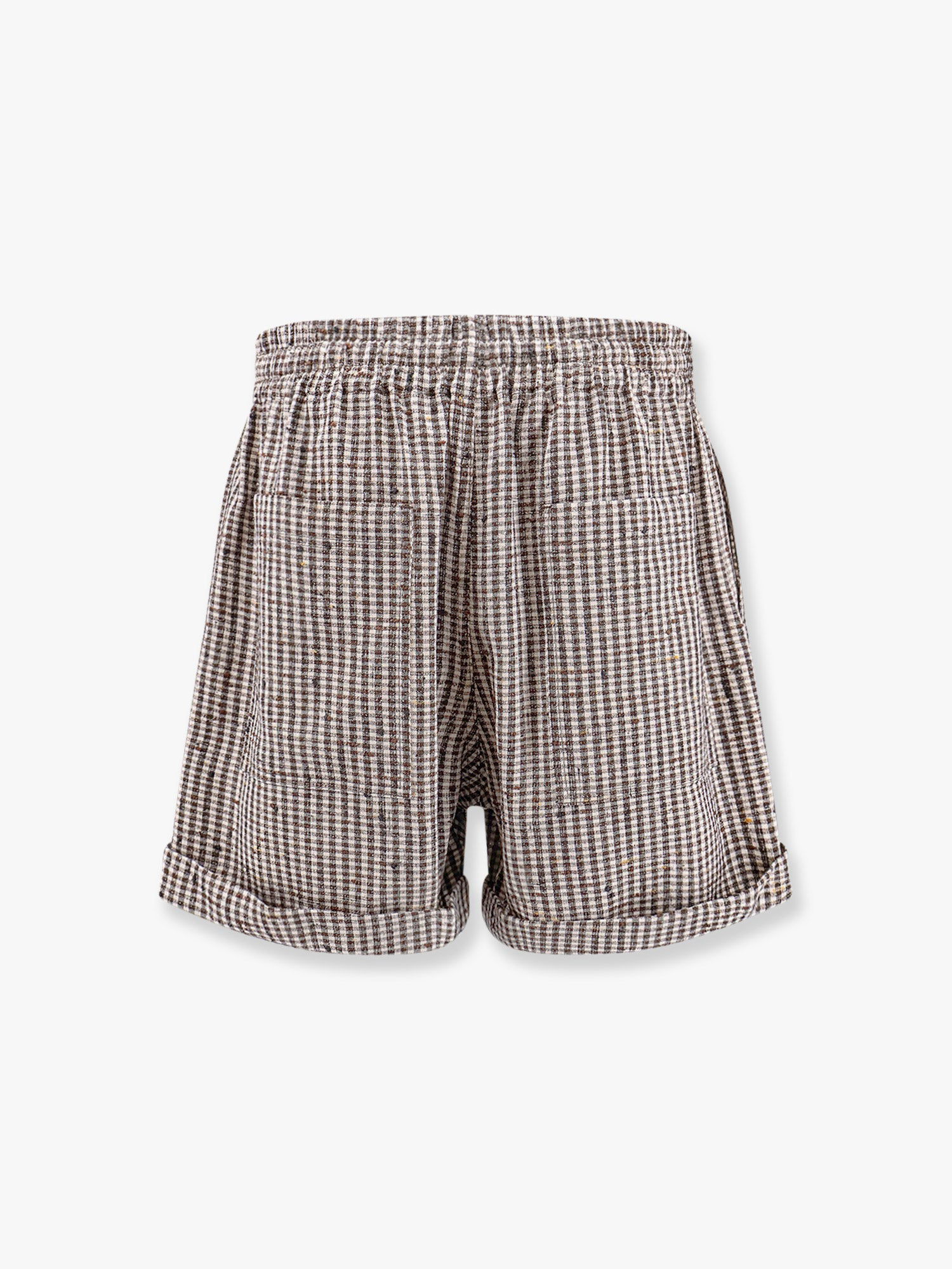 Shorts Bottega Veneta Men's Checkered Shorts Brun | 816886V4YF09133, 1