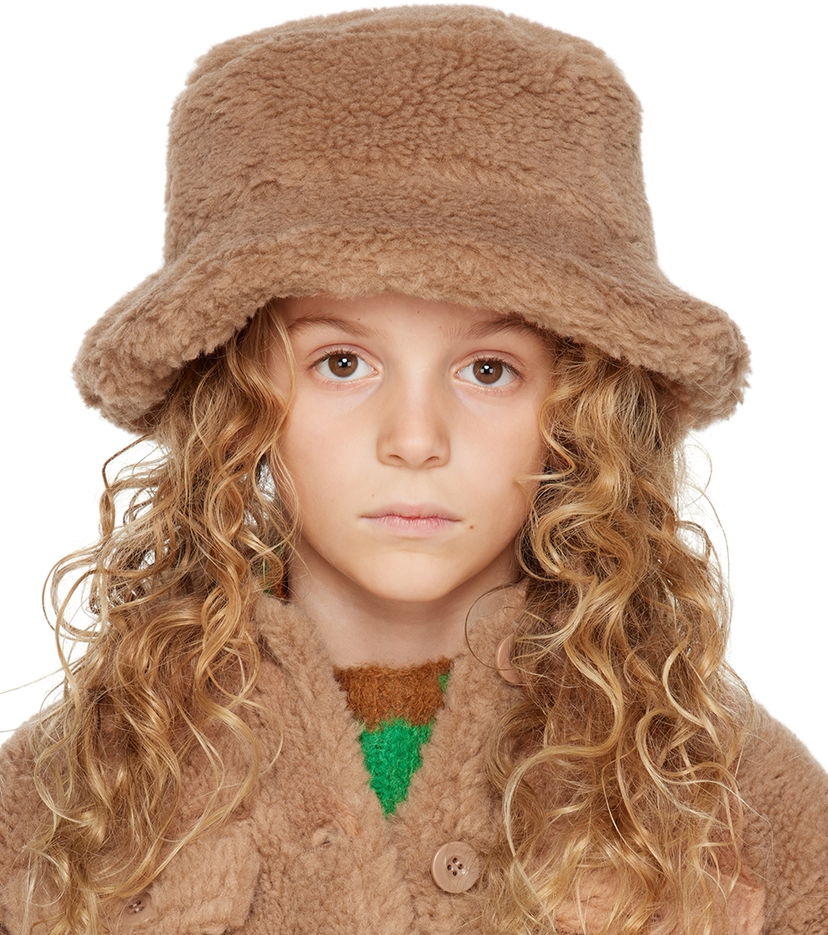 Hatt STAND STUDIO Stand Studio Kids Wera Faux-Fur Bucket Hat Brun | 61526-9040