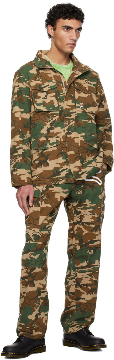 Jacka BBC IceCream ICECREAM Running Dog Woodland Camo M65 Jacket Grön | IC24S35, 3