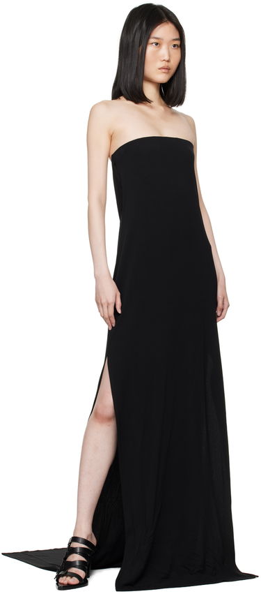 Klä Ann Demeulemeester Strapless Maxi Dress Svart | 2401-W-JDR30-FA433-099, 3