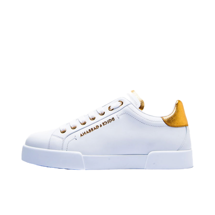 Sneakers och skor Dolce & Gabbana Portofino Light White Gold Vit | CS1787-AN298-8B996