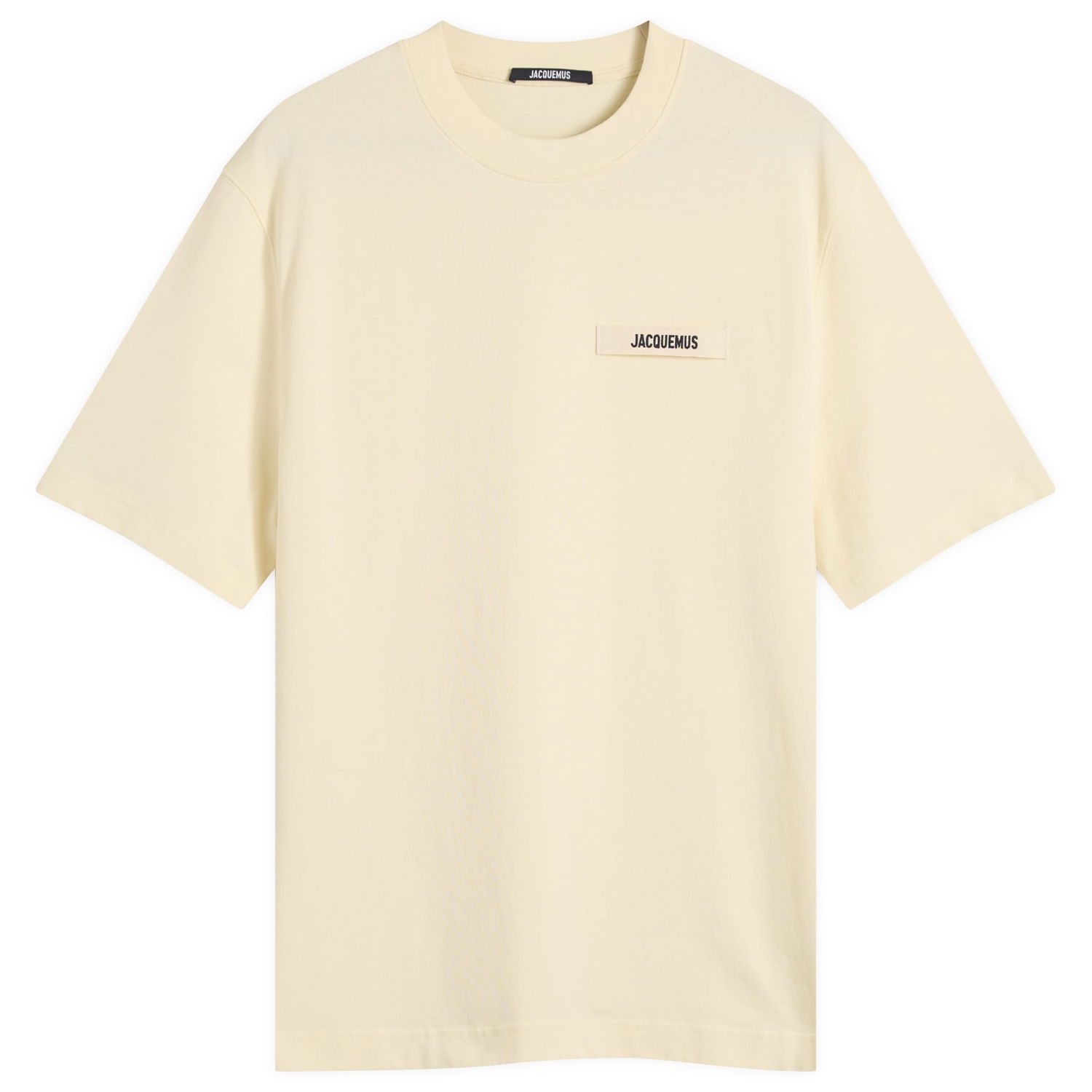 T-shirt Jacquemus Jacquemus Grosgrain Logo T-Shirt, Size Large Gul | 25HTSM00133AJ00226-150, 1