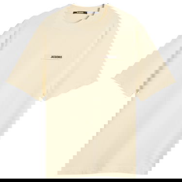 T-shirt Jacquemus Jacquemus Grosgrain Logo T-Shirt, Size Large Gul | 25HTSM00133AJ00226-150, 1